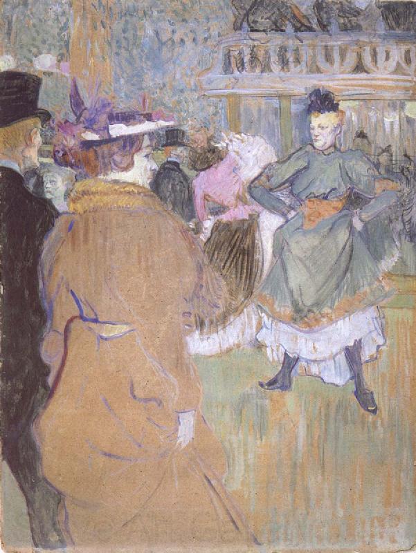 Henri de toulouse-lautrec Pa Moulin Rouge Kadrilj borjar Norge oil painting art